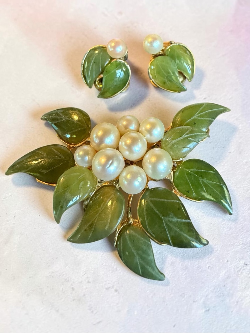 Vintage Swoboda Brooch and Earring Set